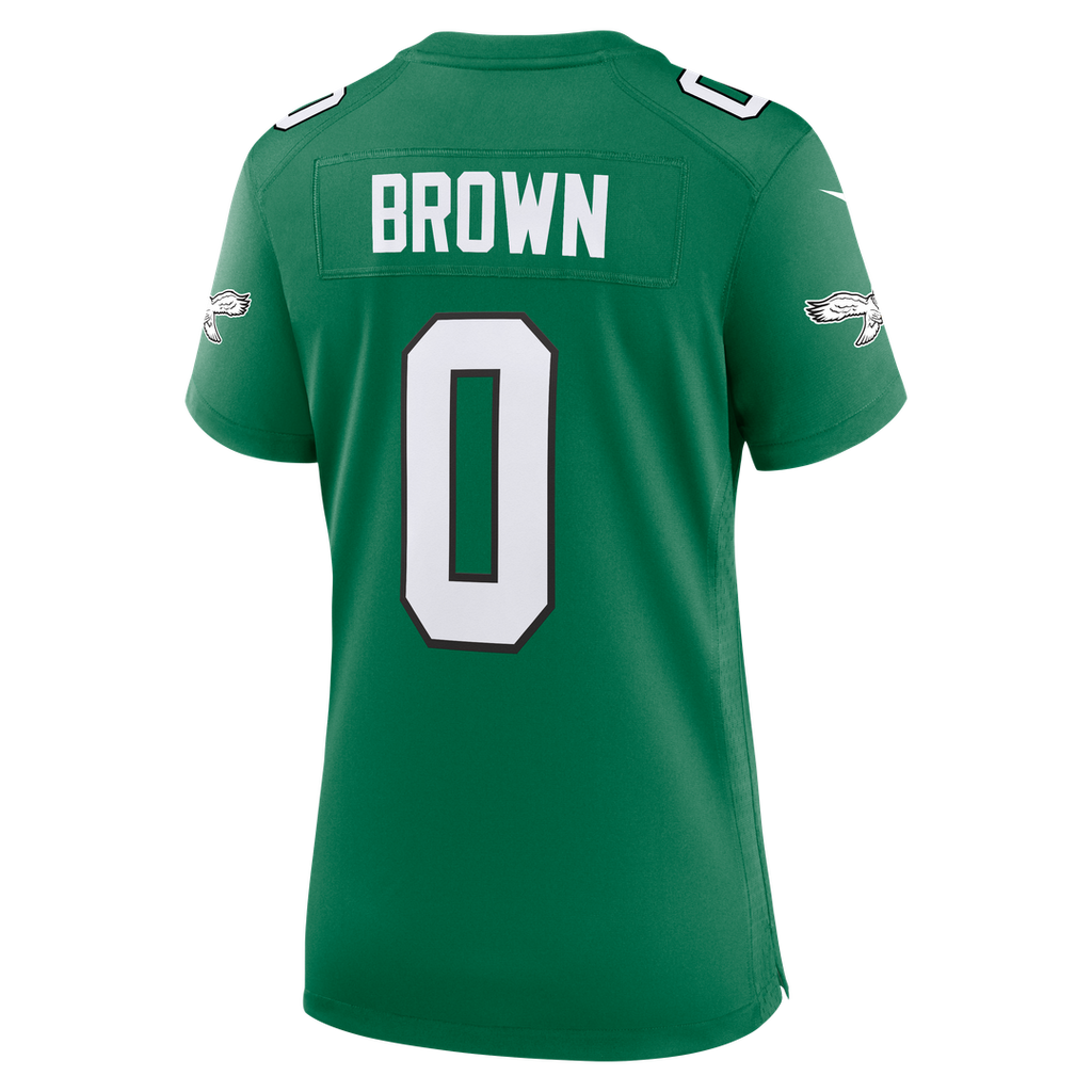 Women's Nike Philadelphia Eagles Marquise Brown Midnight Green Team Game NFL Jersey