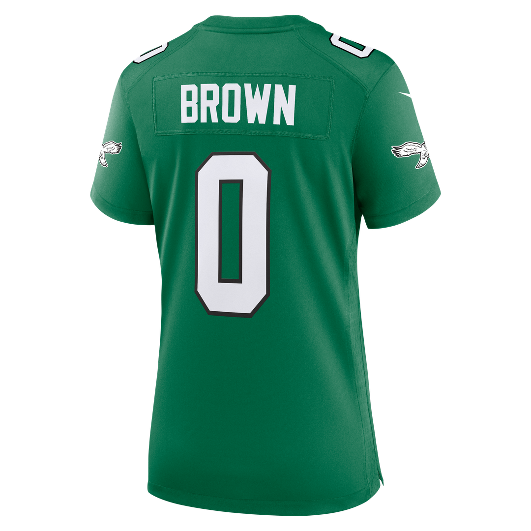 Women's Nike Philadelphia Eagles Marquise Brown Midnight Green Team Game NFL Jersey