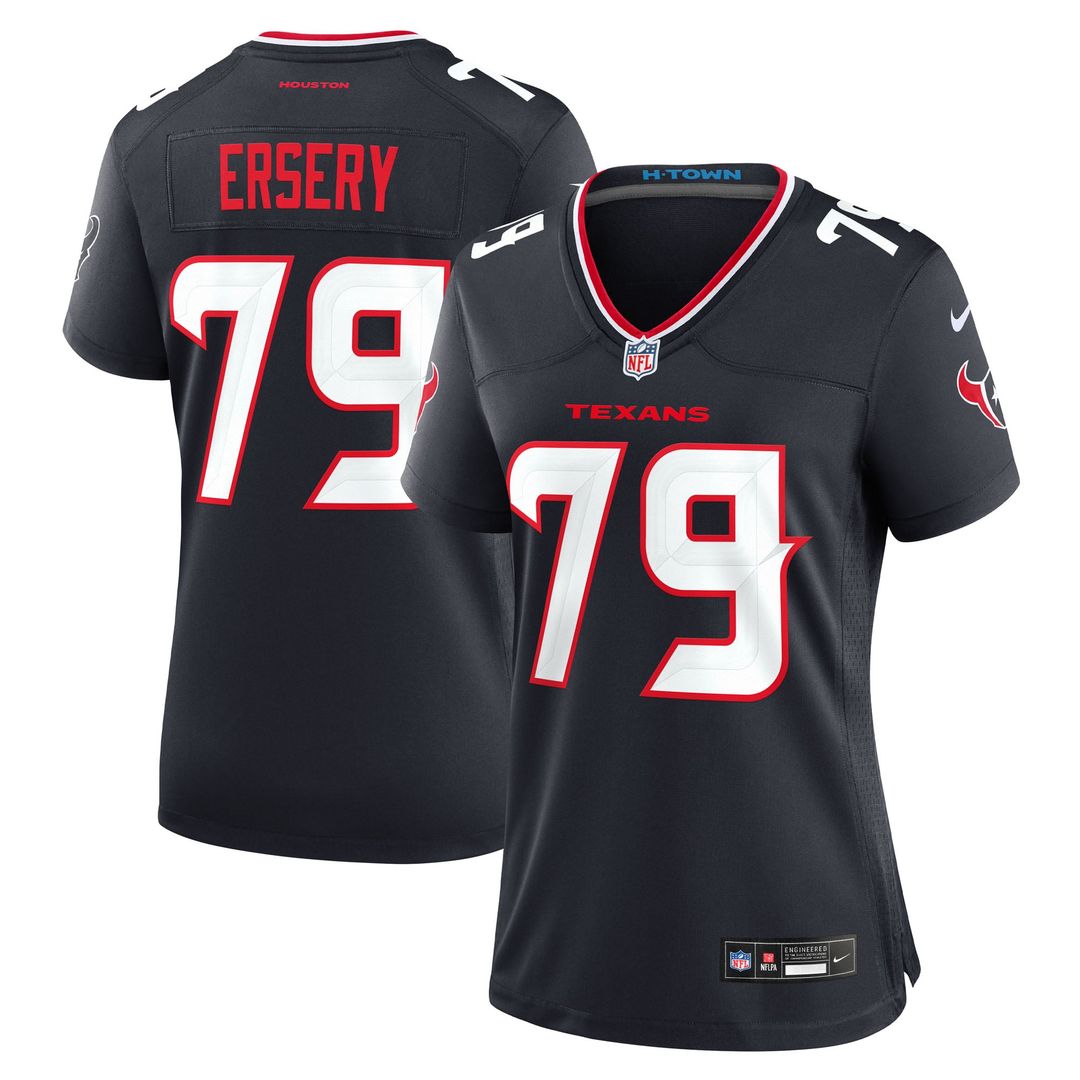 Women's Nike Houston Texans Aireontae Ersery Navy Team Game NFL Jersey