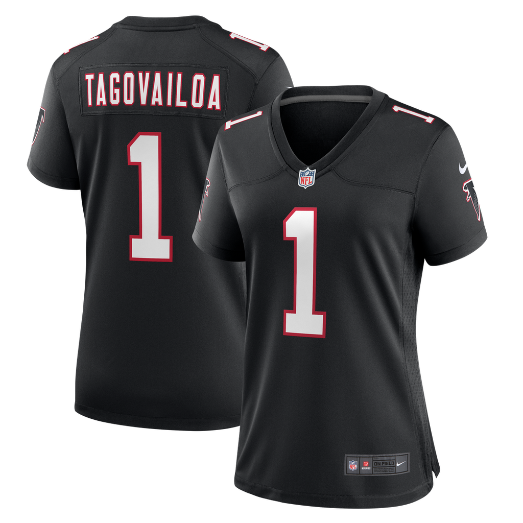 Women's Nike Atlanta Falcons Tua Tagovailoa Black Alternate Game NFL Jersey