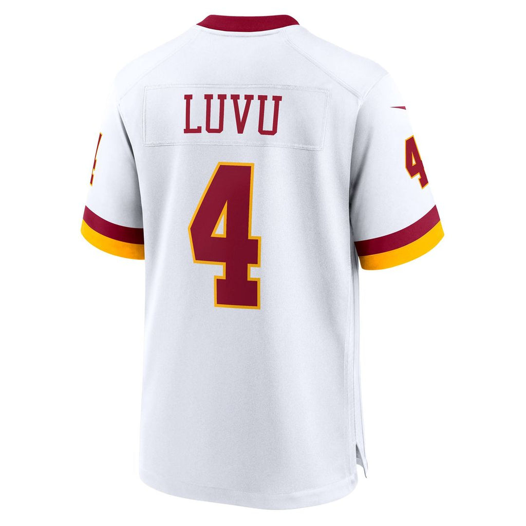Men's Nike Washington Commanders Frankie Luvu White Game Super Bowl Era NFL Jersey