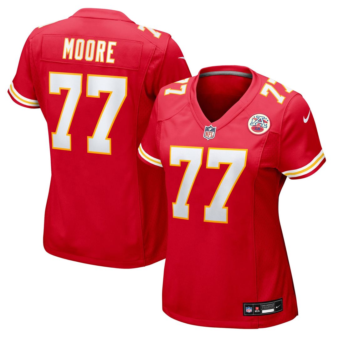Women's Nike Kansas City Chiefs Jaylon Moore Red Team Game NFL Jersey