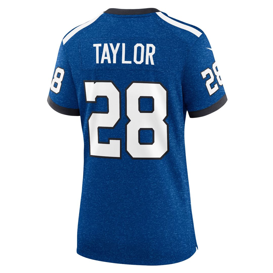 Women's Nike Indianapolis Colts Jonathan Taylor Royal Indiana Nights Alternate Game NFL Jersey