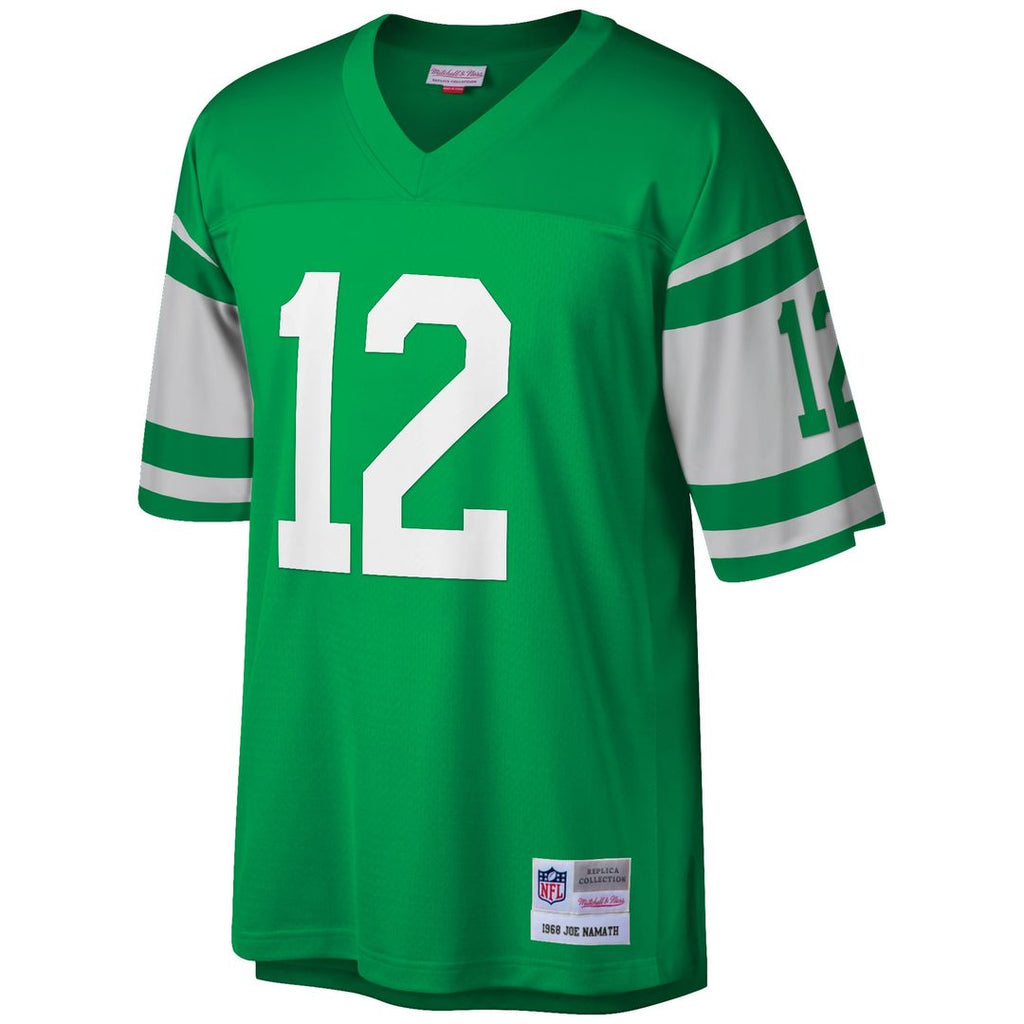 Men's Big & Tall Mitchell & Ness New York Jets Joe Namath Green 1968 Retired Player Replica NFL Jersey