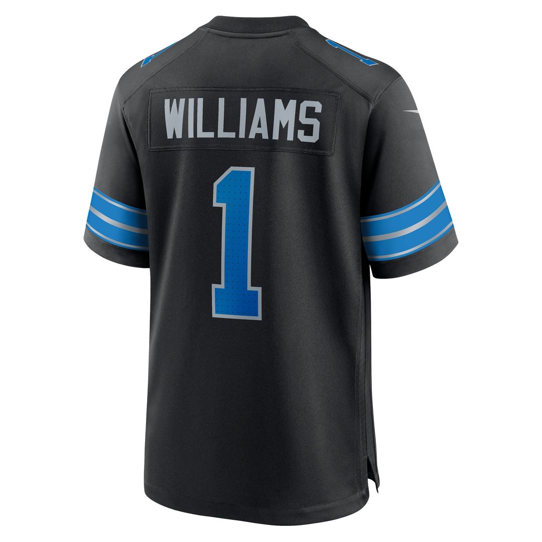 Men's Nike Detroit Lions Jameson Williams Black Alternate Game Player NFL Jersey