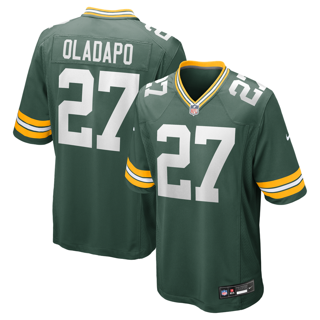Men's Nike Green Bay Packers Kitan Oladapo Green Game NFL Jersey