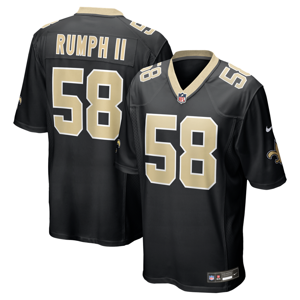 Men's Nike New Orleans Saints Chris Rumph II Black Team Game NFL Jersey