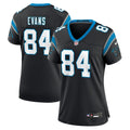 Women's Nike Carolina Panthers Mitchell Evans Black Team Game NFL Jersey