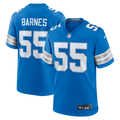 Men's Nike Detroit Lions Derrick Barnes Blue Team Game NFL Jersey