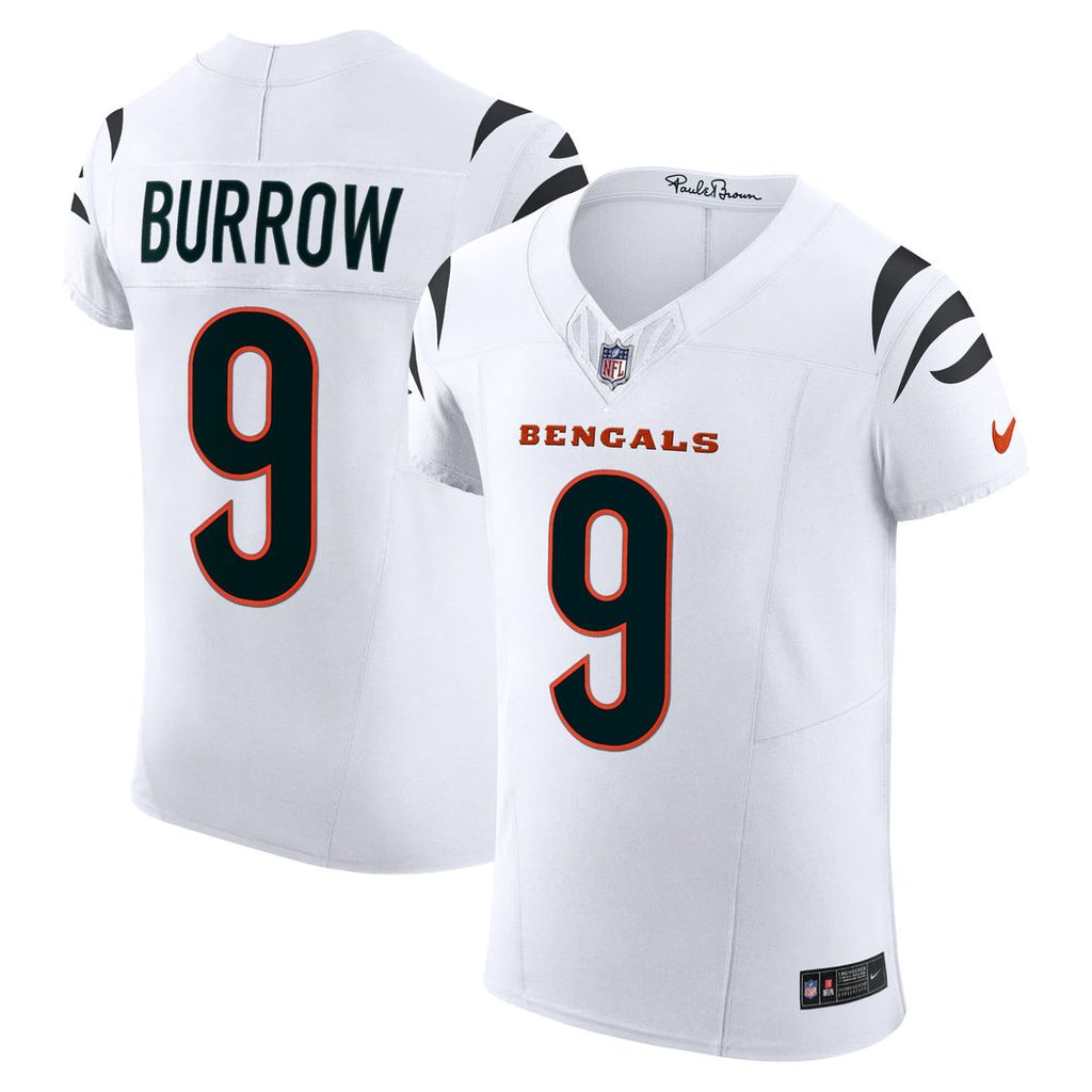 Men's Nike Cincinnati Bengals Joe Burrow White Vapor F.U.S.E. Elite NFL Jersey