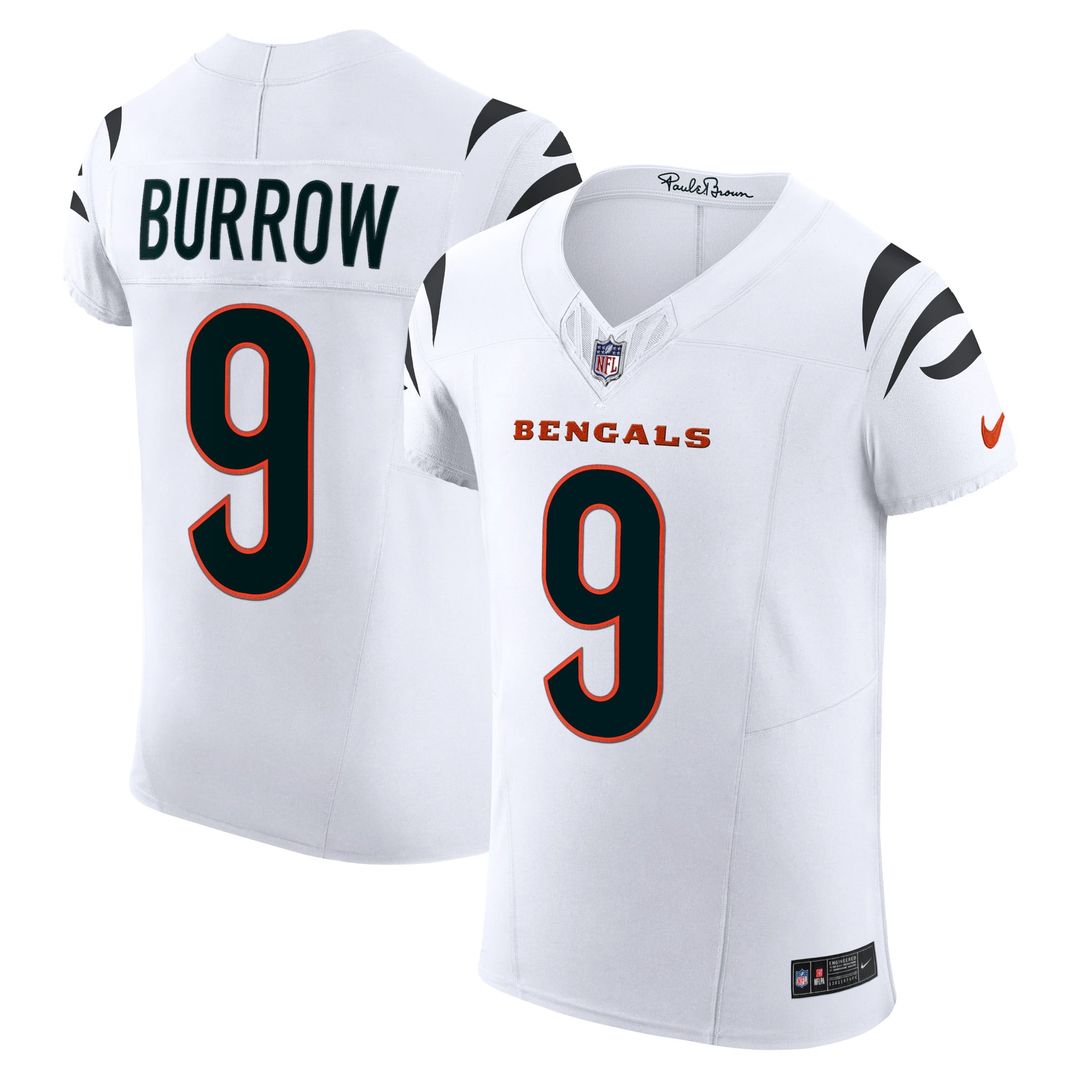Men's Nike Cincinnati Bengals Joe Burrow White Vapor F.U.S.E. Elite NFL Jersey