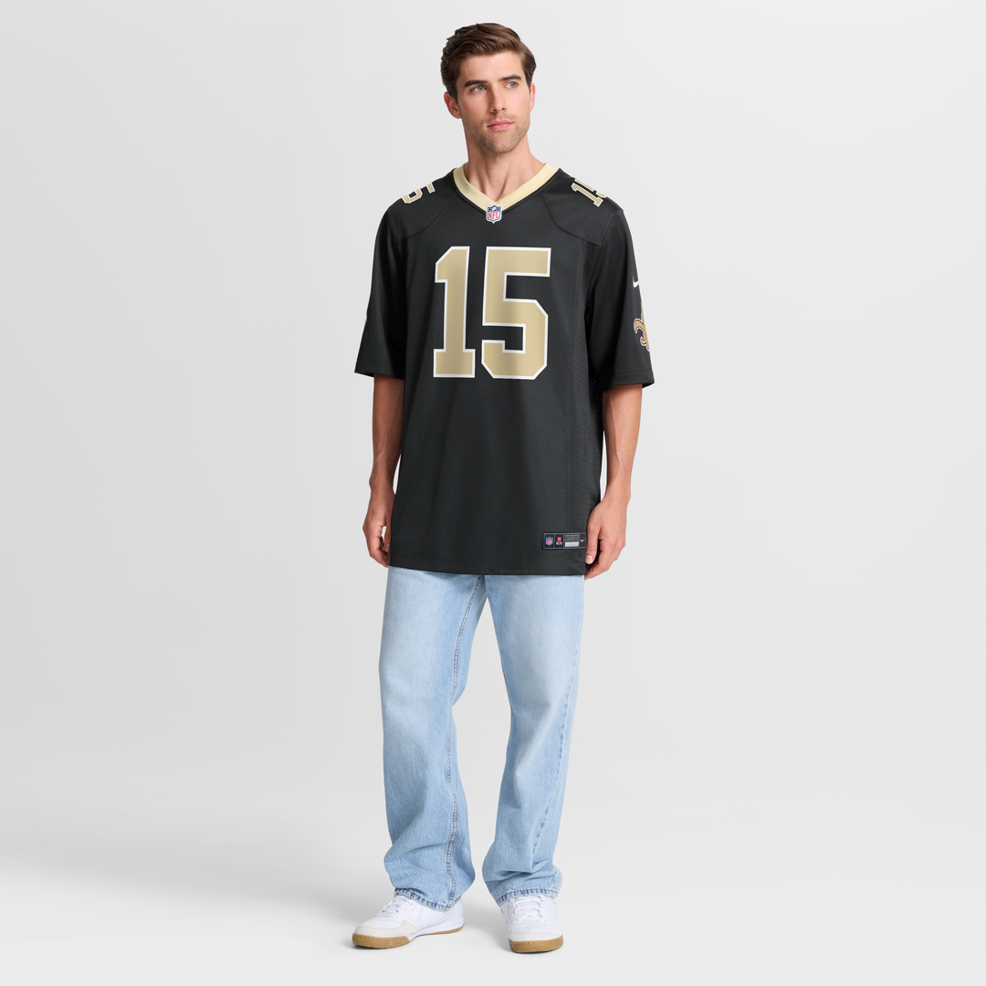 Men's Nike New Orleans Saints Mason Tipton Black Team Game NFL Jersey