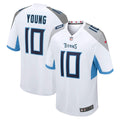 Men's Nike Tennessee Titans Vince Young White Retired Player Game NFL Jersey