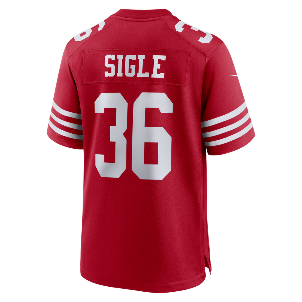 Men's Nike San Francisco 49ers Marques Sigle Scarlet Team Game NFL Jersey