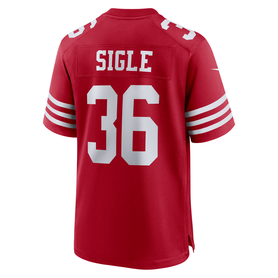 Men's Nike San Francisco 49ers Marques Sigle Scarlet Team Game NFL Jersey