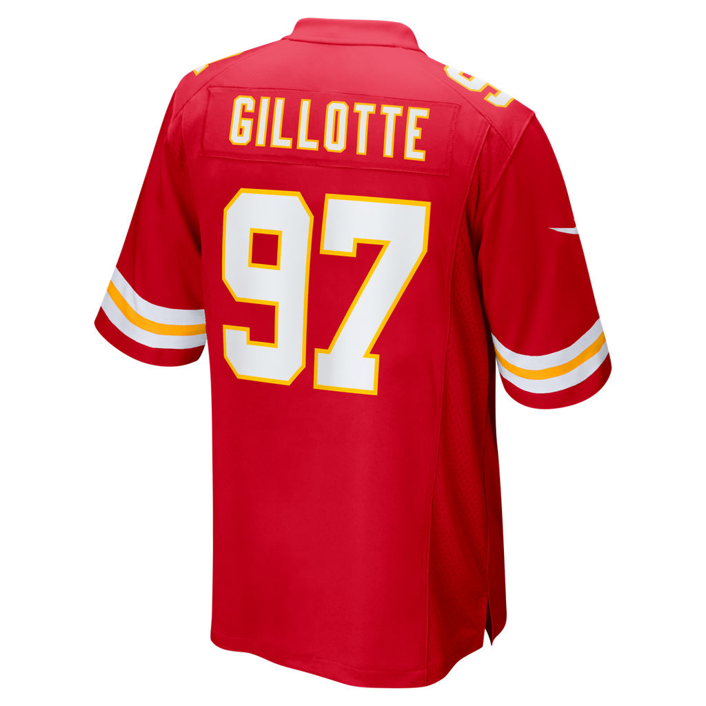 Men's Nike Kansas City Chiefs Ashton Gillotte Red Team Game NFL Jersey
