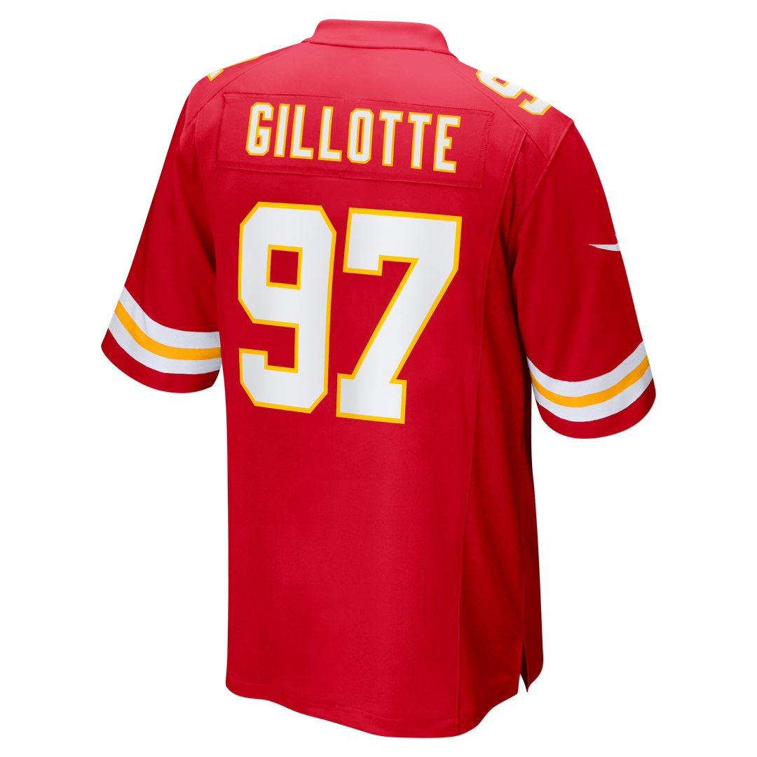 Men's Nike Kansas City Chiefs Ashton Gillotte Red Team Game NFL Jersey