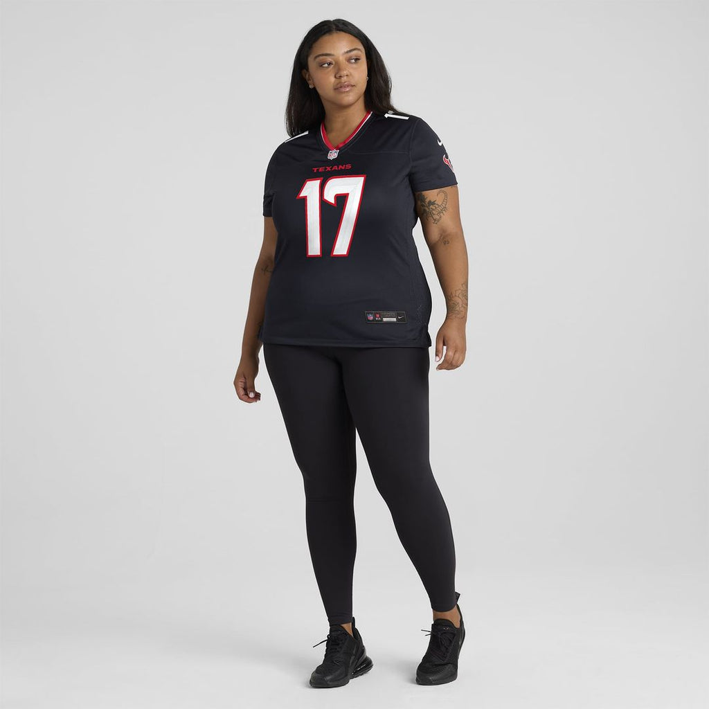 Women's Nike Houston Texans Braxton Berrios Navy Team Game NFL Jersey