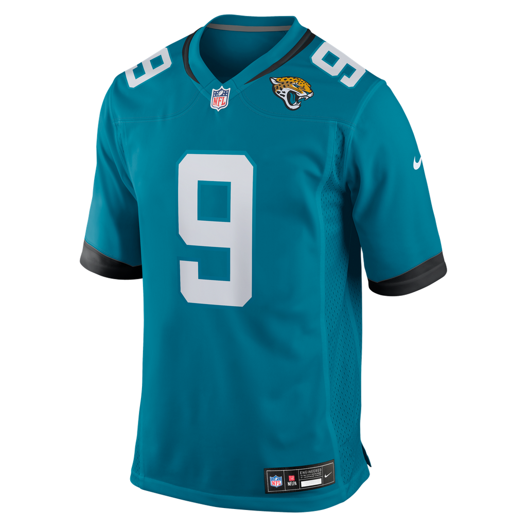 Men's Nike Jacksonville Jaguars Logan Cooke Teal Game NFL Jersey