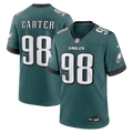 Men's Nike Philadelphia Eagles Jalen Carter Midnight Green Team Game NFL Jersey
