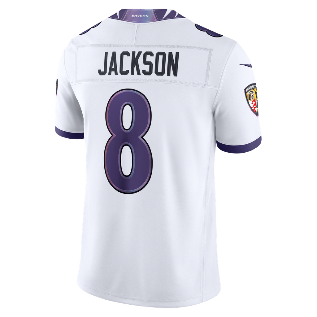 Men's Nike Baltimore Ravens Lamar Jackson Purple Vapor F.U.S.E. Stitched Limited NFL Jersey