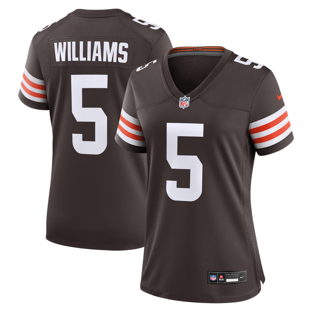 Women's Nike Cleveland Browns Quincy Williams Brown Team Game NFL Jersey