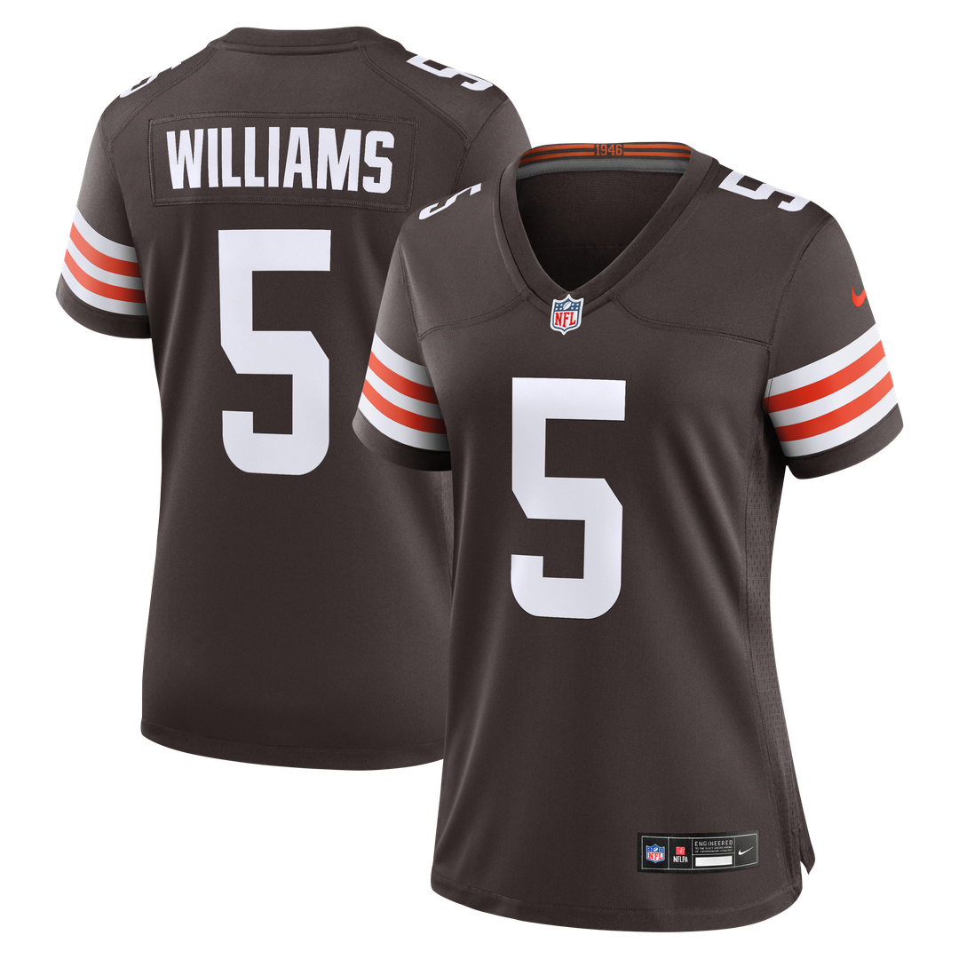 Women's Nike Cleveland Browns Quincy Williams Brown Team Game NFL Jersey