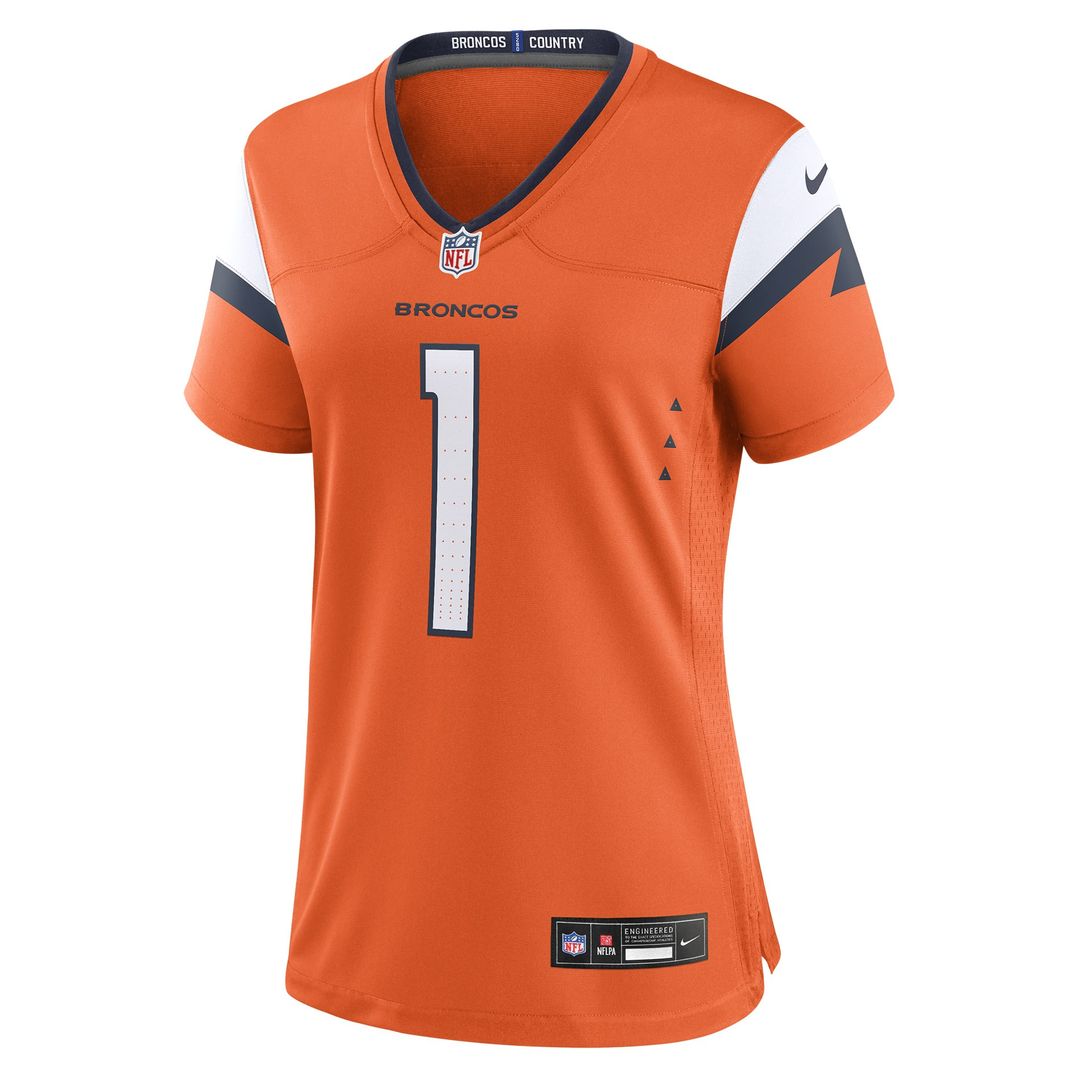 Women's Nike Denver Broncos Evan Engram Orange Team Game NFL Jersey