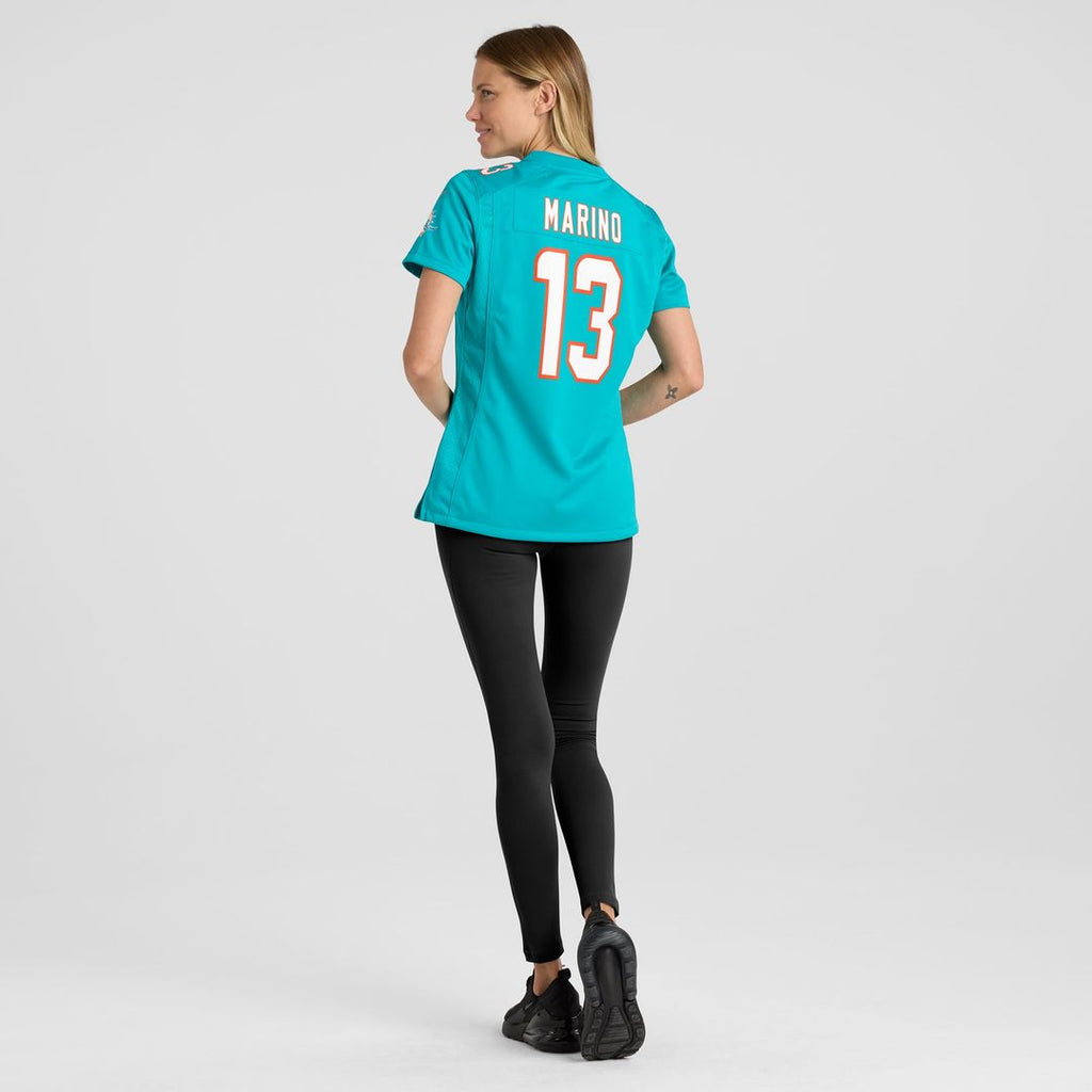 Women's Nike Miami Dolphins Dan Marino Aqua Game Retired Player NFL Jersey