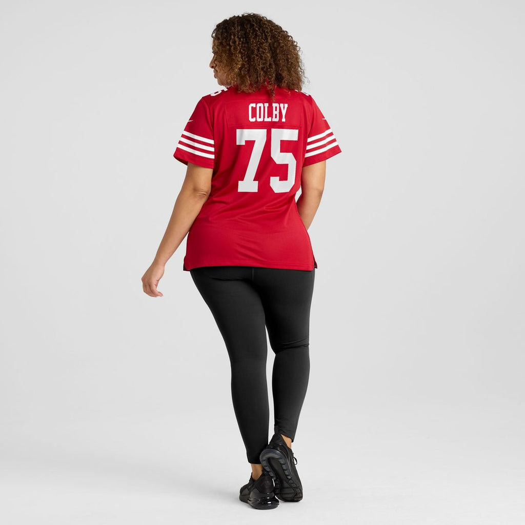 Women's Nike San Francisco 49ers Connor Colby Scarlet Team Game NFL Jersey