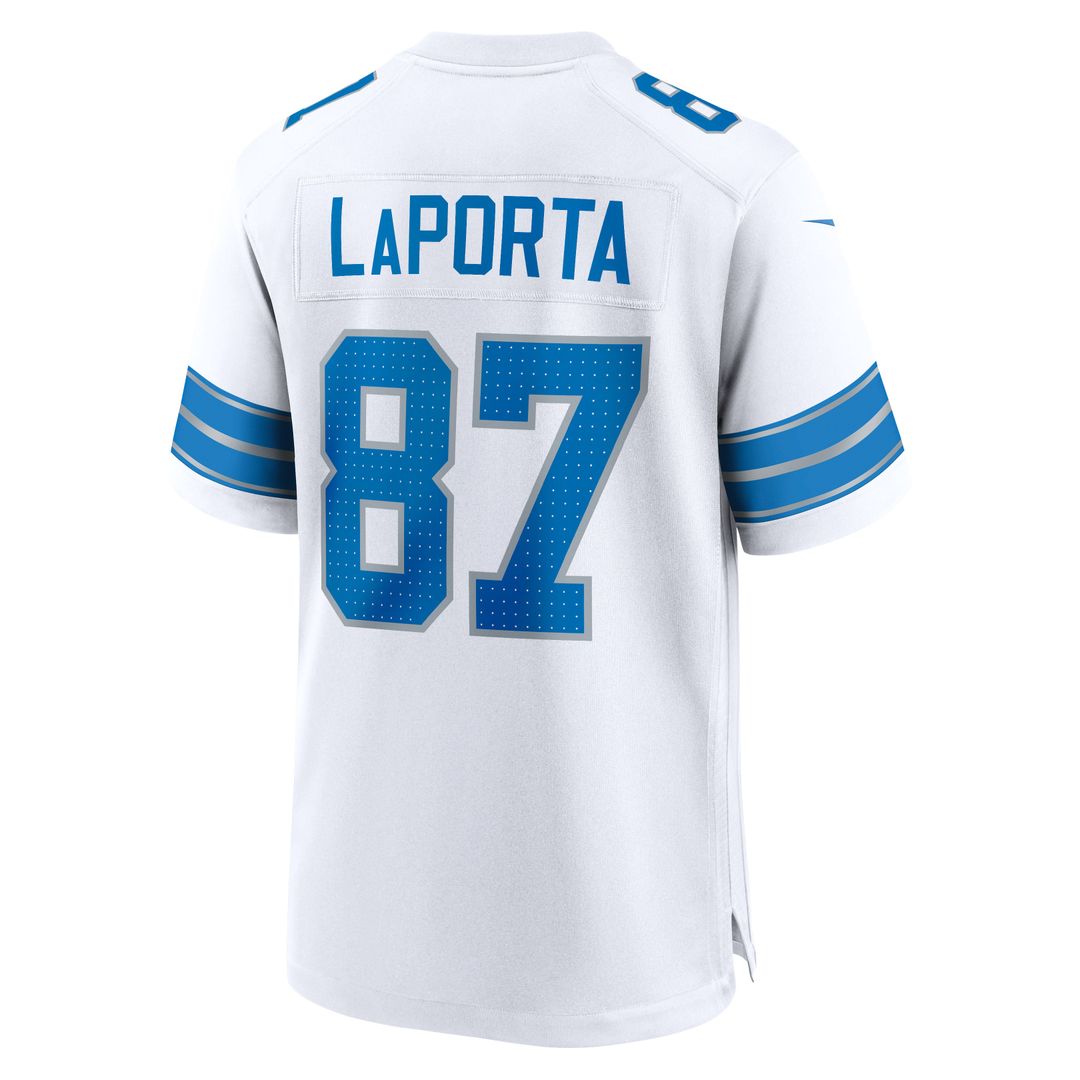 Men's Nike Detroit Lions Sam LaPorta Blue Game NFL Jersey