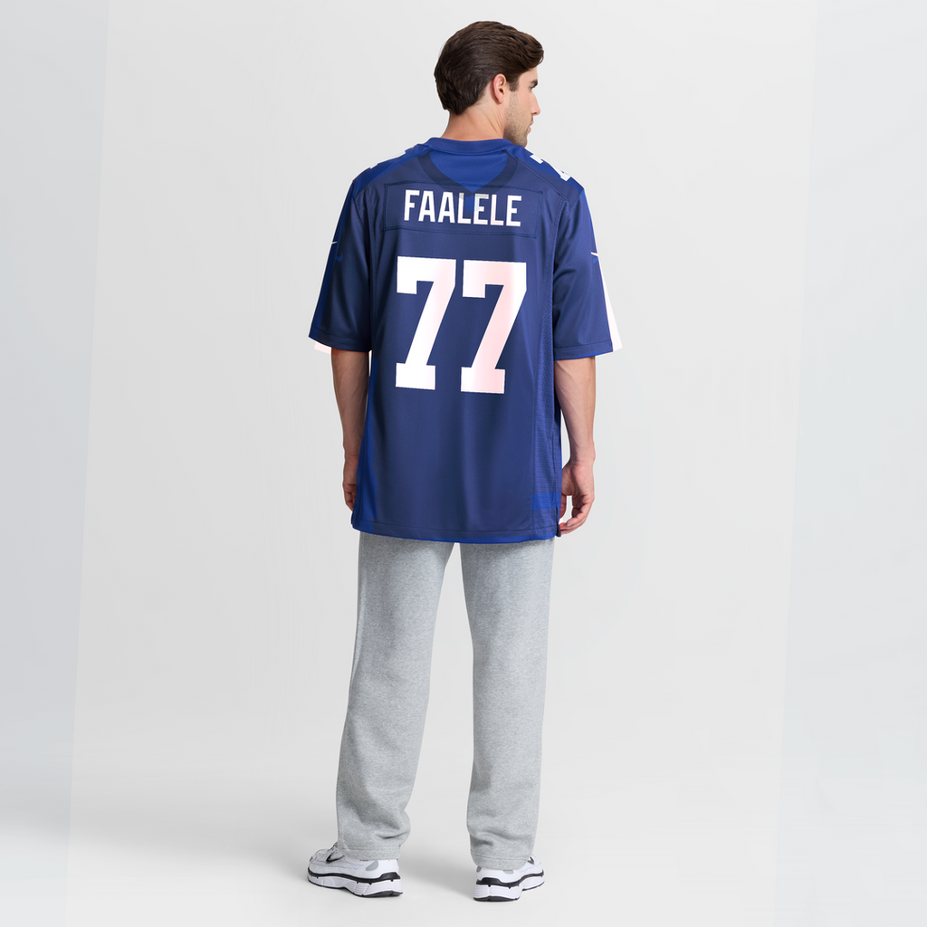 Men's Nike New York Giants Daniel Faalele Royal Team Game NFL Jersey