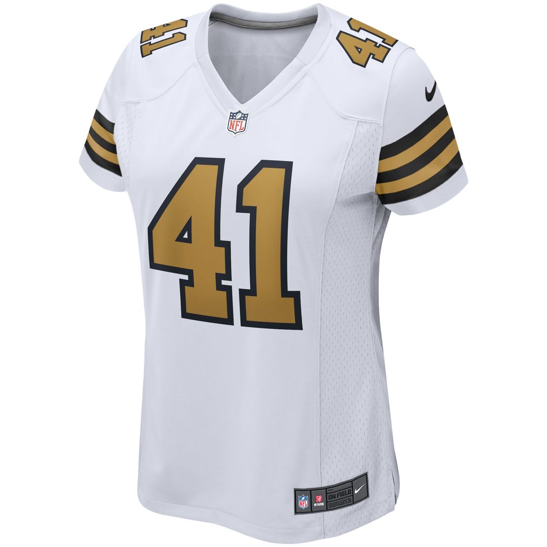 Women's Nike New Orleans Saints Alvin Kamara White Alternate Game Player NFL Jersey