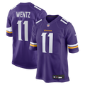 Men's Nike Minnesota Vikings Carson Wentz Purple Team Game NFL Jersey