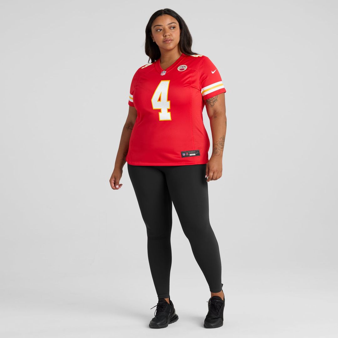 Women's Nike Kansas City Chiefs Rashee Rice Red Game NFL Jersey