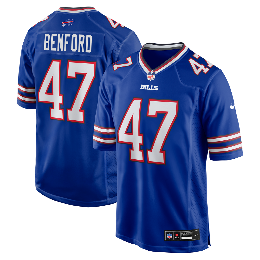 Men's Nike Buffalo Bills Christian Benford Royal Game NFL Jersey