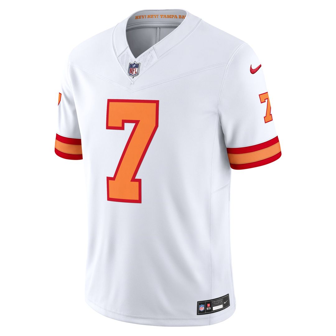 Men's Nike Tampa Bay Buccaneers Bucky Irving '76 White Vapor F.U.S.E. Player Limited NFL Jersey