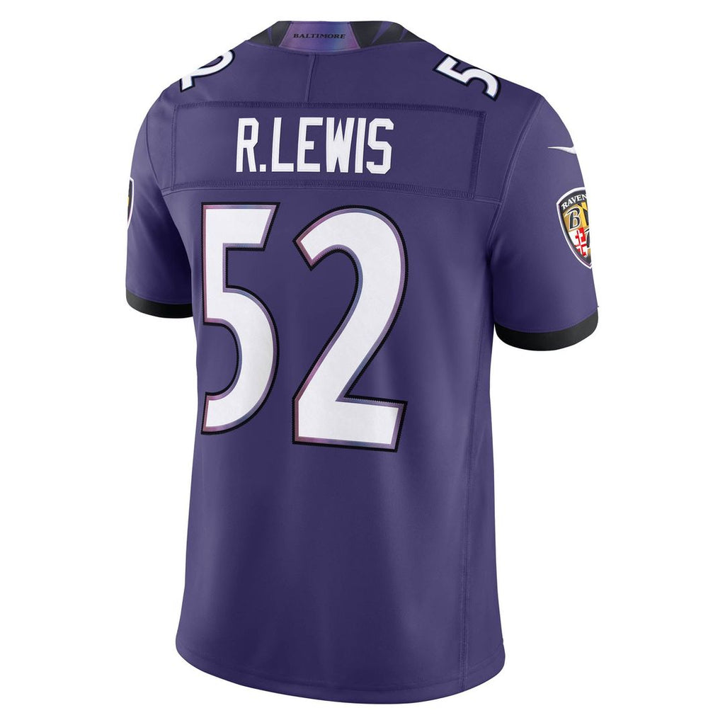 Men's Nike Baltimore Ravens Ray Lewis Purple Vapor F.U.S.E. Stitched Retired Limited NFL Jersey