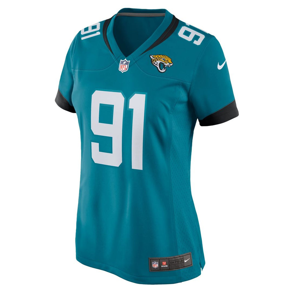 Women's Nike Jacksonville Jaguars Arik Armstead Teal Team Game NFL Jersey