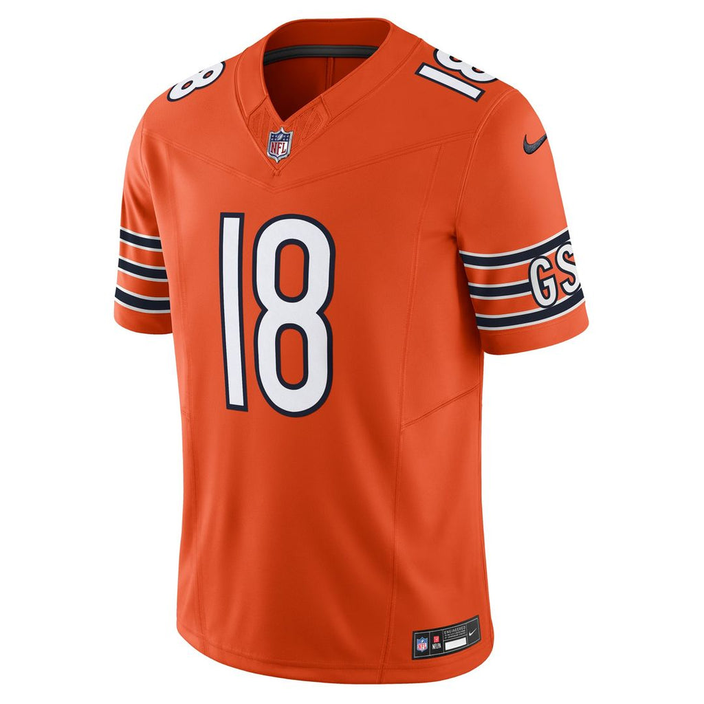Men's Nike Chicago Bears Caleb Williams Navy Vapor F.U.S.E. Limited NFL Jersey