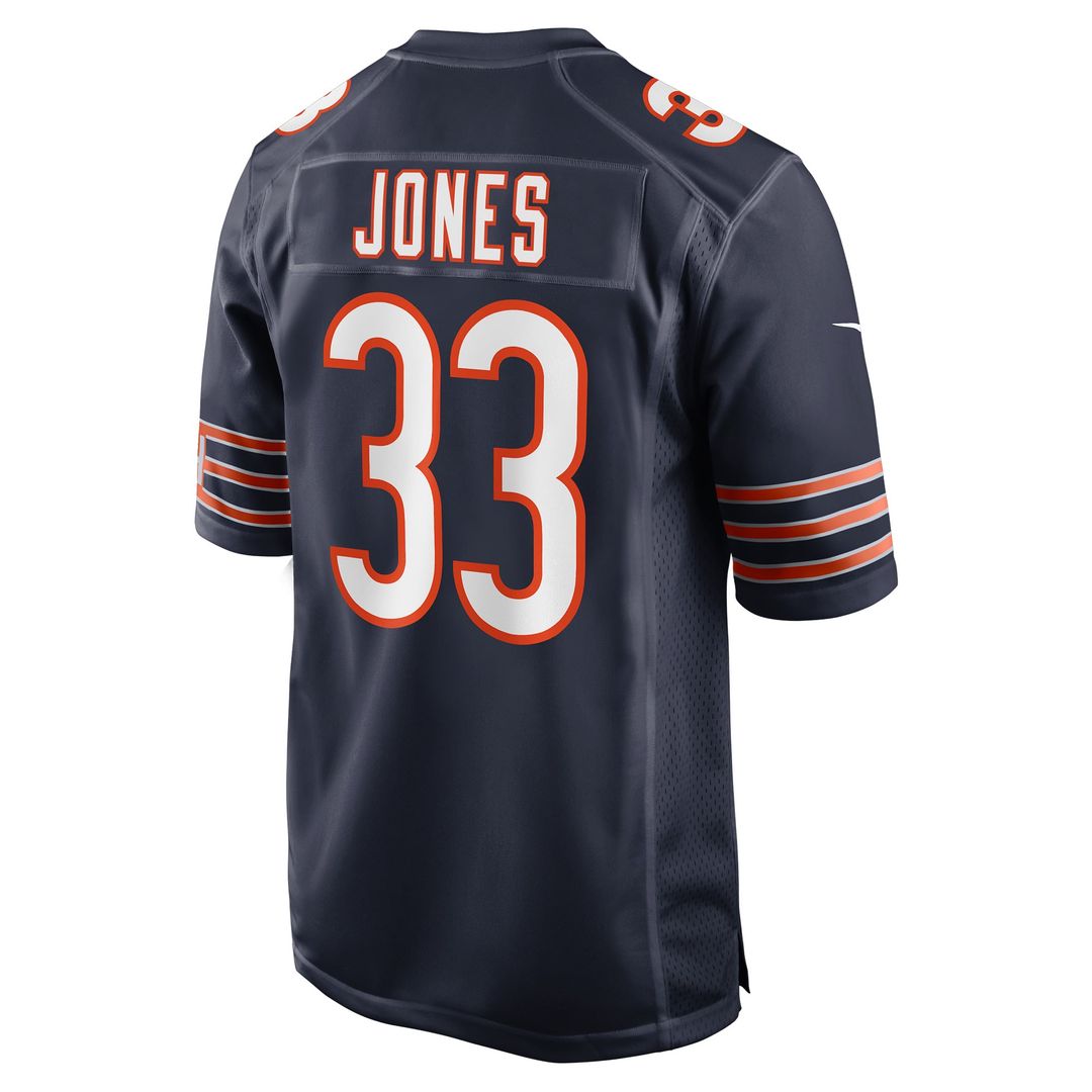 Men's Nike Chicago Bears Jaylon Jones Navy Team Game NFL Jersey