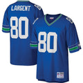 Men's Mitchell & Ness Seattle Seahawks Steve Largent Royal Legacy Replica NFL Jersey