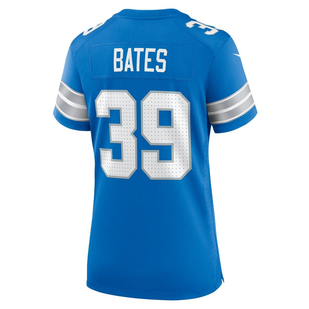 Women's Nike Detroit Lions Jake Bates Blue Team Game NFL Jersey