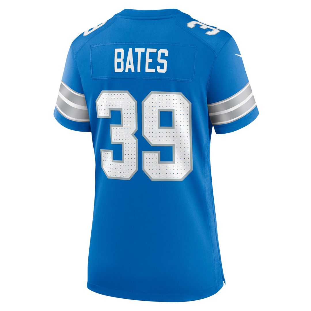 Women's Nike Detroit Lions Jake Bates Blue Team Game NFL Jersey
