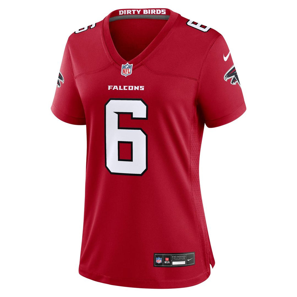 Women's Nike Atlanta Falcons Nick Folk Red Team Game NFL Jersey