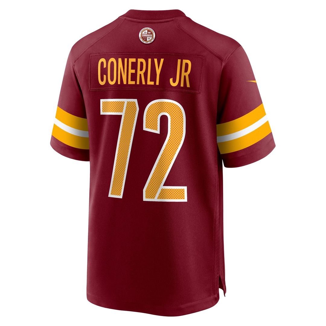 Men's Nike Washington Commanders Josh Conerly Jr. Burgundy Team Game NFL Jersey