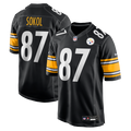 Men's Nike Pittsburgh Steelers Matt Sokol Black Team Game NFL Jersey