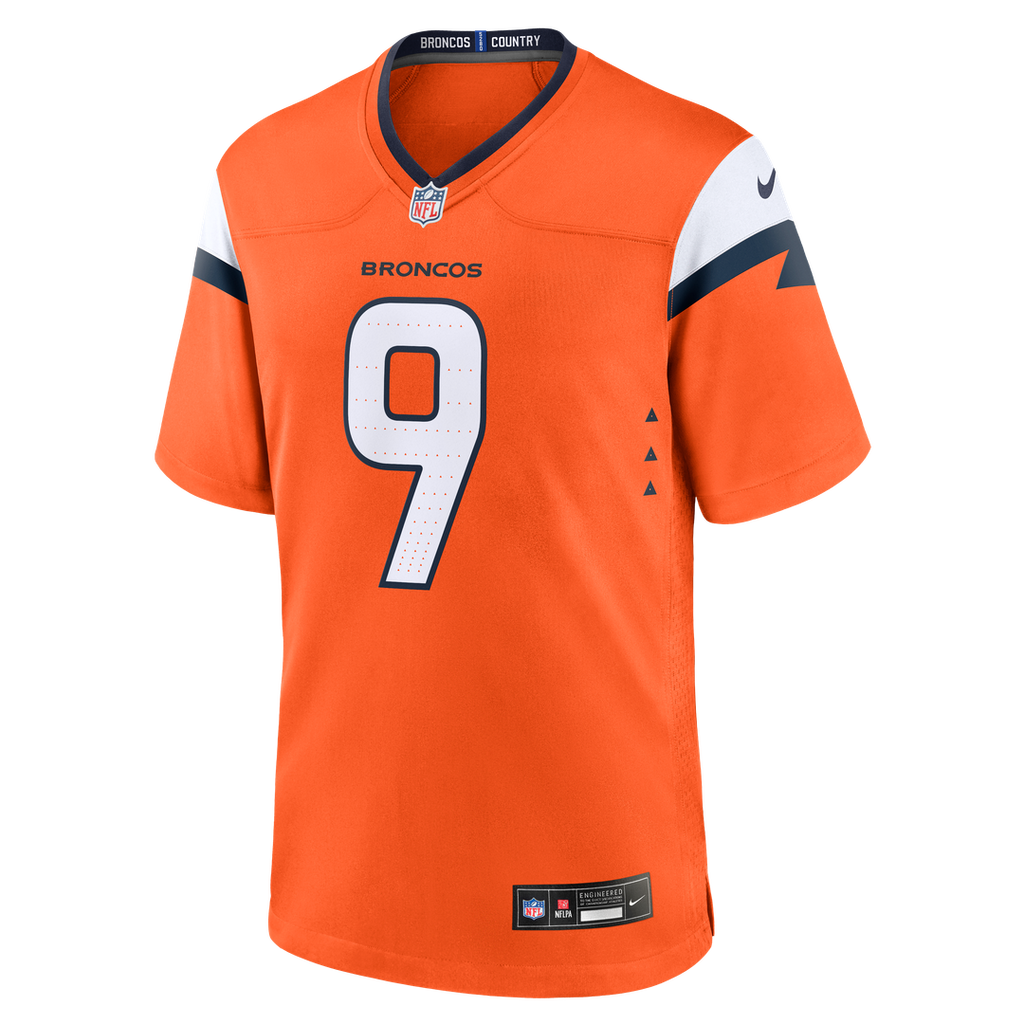 Men's Nike Denver Broncos Talanoa Hufanga Orange Team Game NFL Jersey