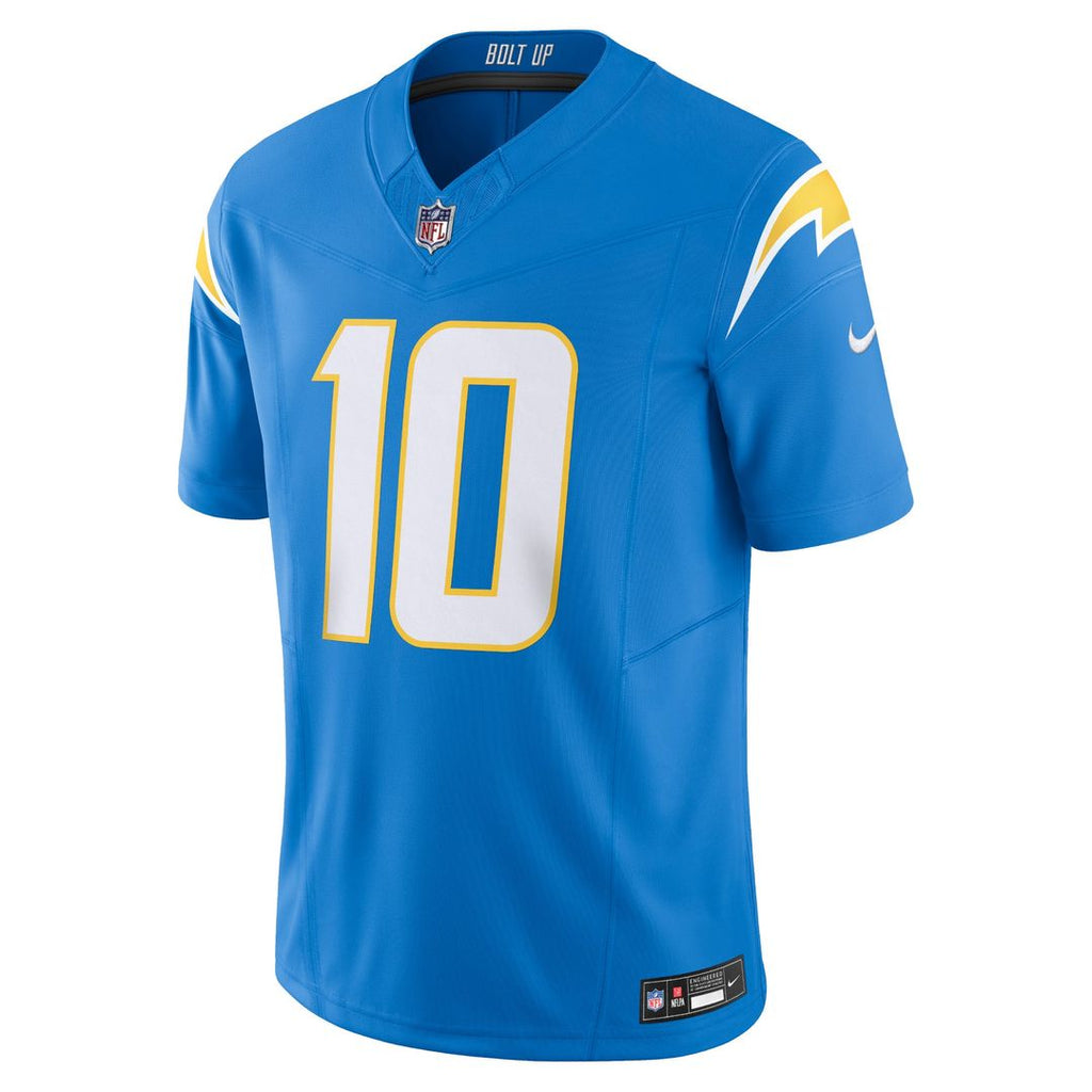 Men's Nike Los Angeles Chargers Justin Herbert Powder Blue Vapor F.U.S.E. Limited NFL Jersey