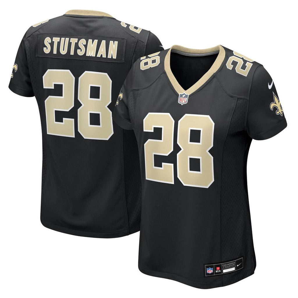 Women's Nike New Orleans Saints Danny Stutsman Black Team Game NFL Jersey